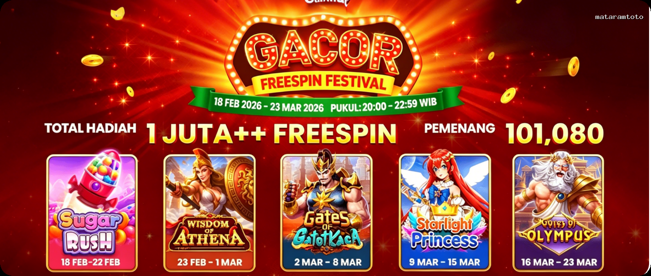 Login mataramtoto Sekarang Bonus Melimpah
